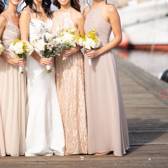 Azazie Ginger in Taupe - Picture 12 of 13